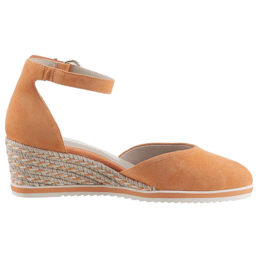 Tamaris Keilpumps Keilabsatz Schlupfschuh Riemchensandale mit modischem Jute-Besatz bestellen Exklusive Angebote
