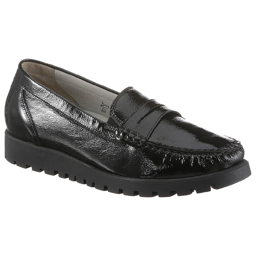Waldläufer Mokassin »HEGLI« Slipper Bequemschuh aus Lackleder in komfortabler Schuhweite H online kaufen Riesige Ersparnisse