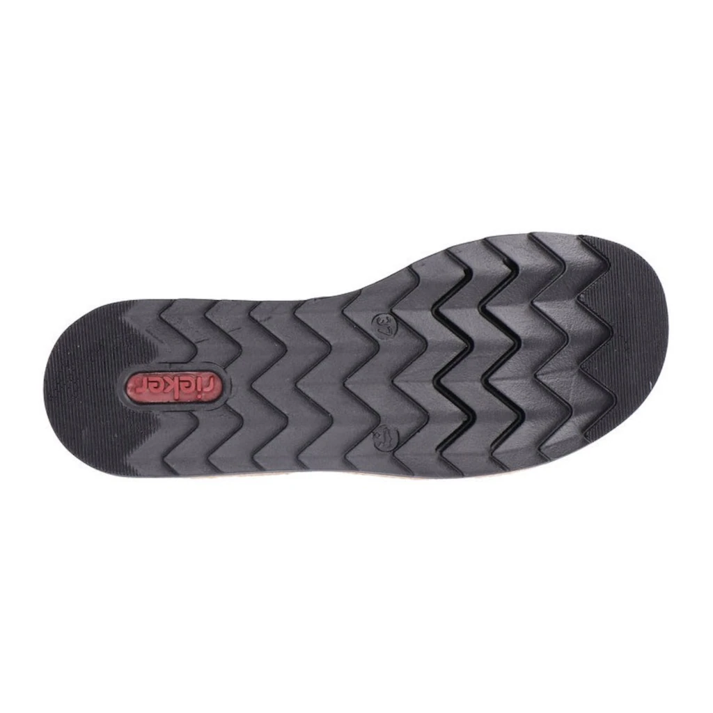 Rieker Pantolette Keilabsatz Sommerschuh Schlappen mit Bastumrahmung bestellen Tiefpreis