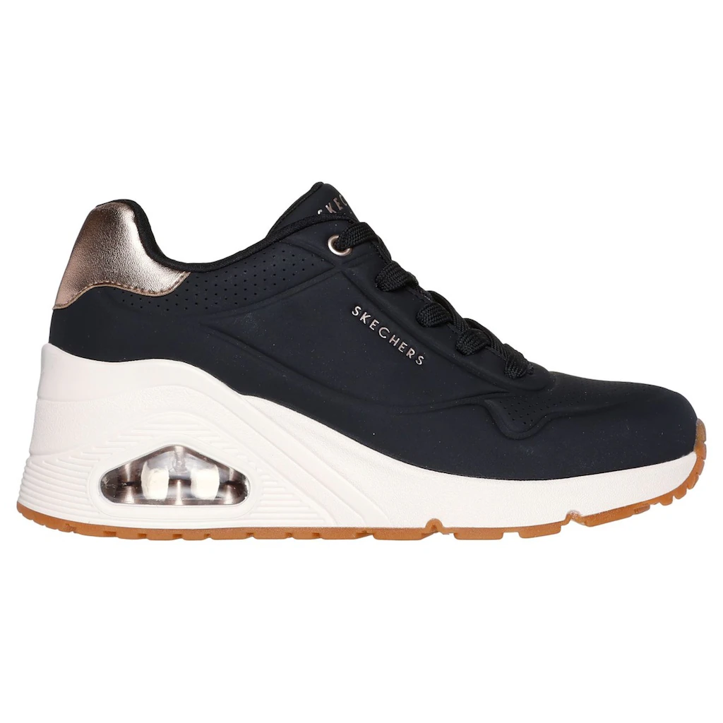 Skechers Sneaker »UNO WEDGE-HI STEPS« Keilsneaker Schnürschuh mit Air-Cooled Memory Foam bestellen Kostenlose Rückgabe
