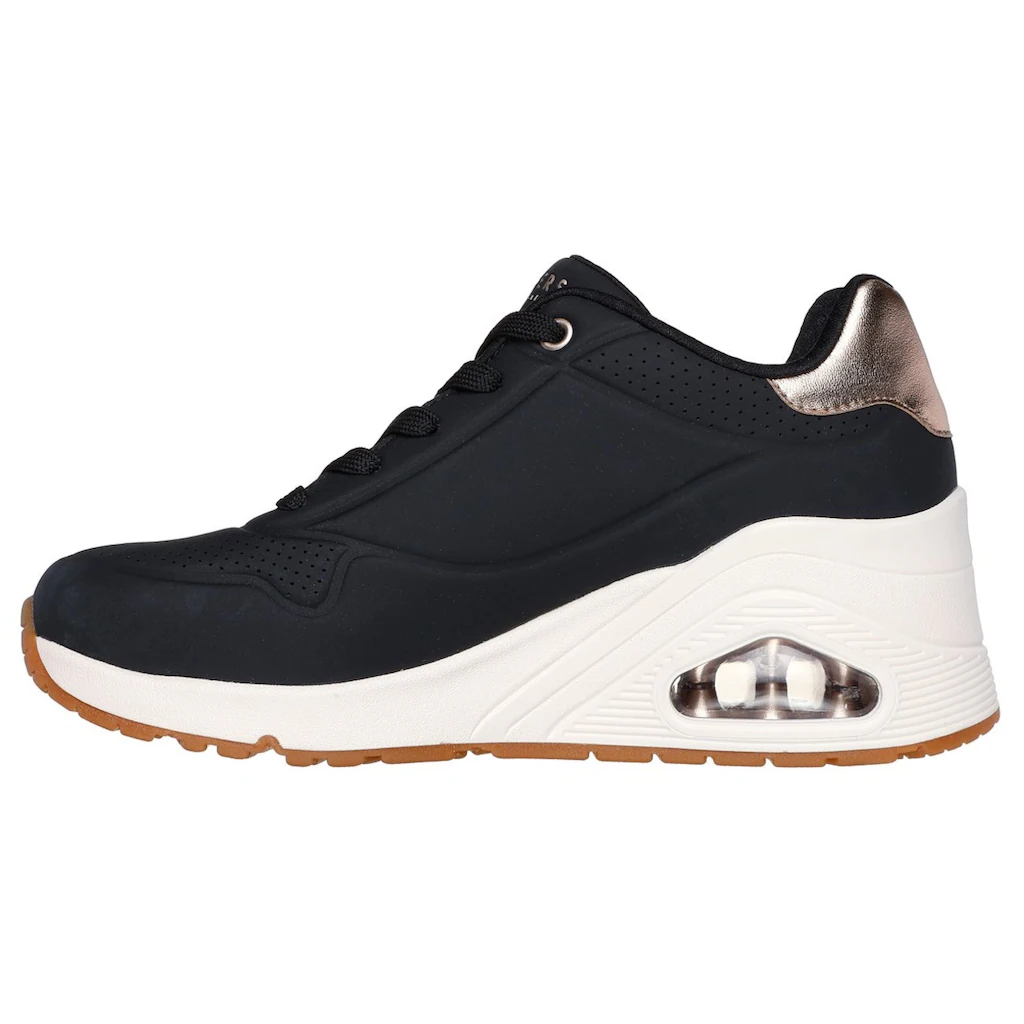 Skechers Sneaker »UNO WEDGE-HI STEPS« Keilsneaker Schnürschuh mit Air-Cooled Memory Foam bestellen Kostenlose Rückgabe