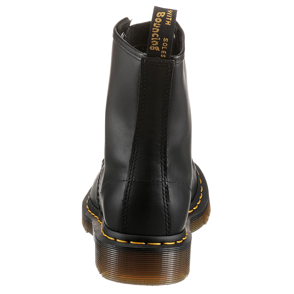 DR. MARTENS Schnürstiefel »1460 8 Eye Boot« Festival Blockabsatz Schnürboots mit gelber Rahmennaht ▷ für Zeitbegrenzte Promotion