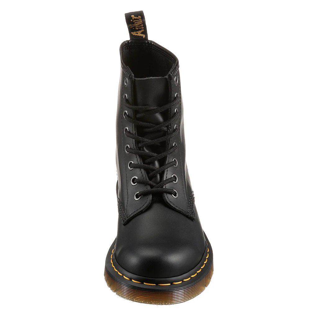 DR. MARTENS Schnürstiefel »1460 8 Eye Boot« Festival Blockabsatz Schnürboots mit gelber Rahmennaht ▷ für Zeitbegrenzte Promotion