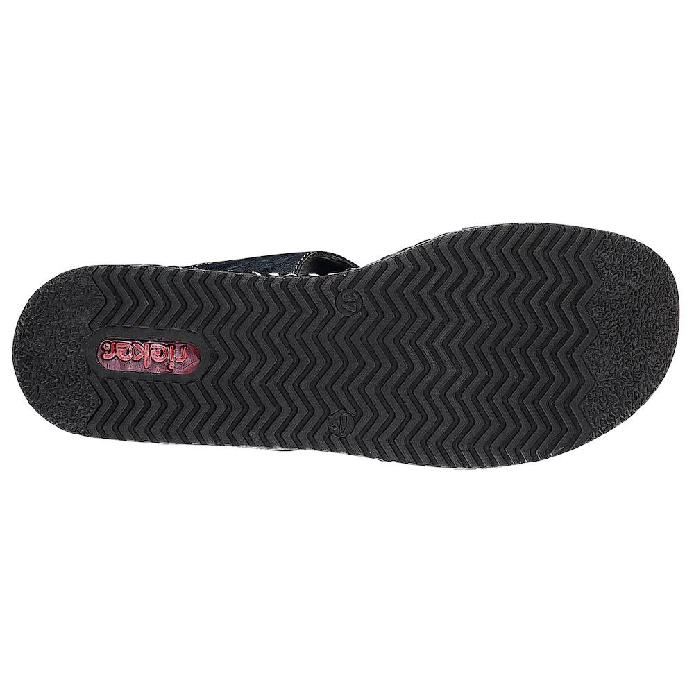 Rieker Pantolette Keilabsatz Sommerschuh Schlappen mit Riemchen in Flechtoptik ▷ für Begrenzt auf 3 Tage