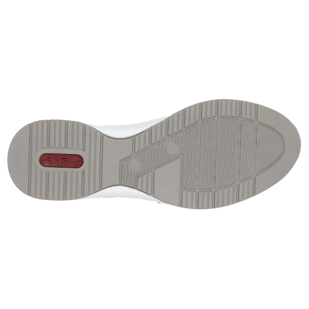 Rieker Keilsneaker Schnürschuh Halbschuh Sneaker mit loser Einlage schmale Form ▷ für Rabatte dieses Monats