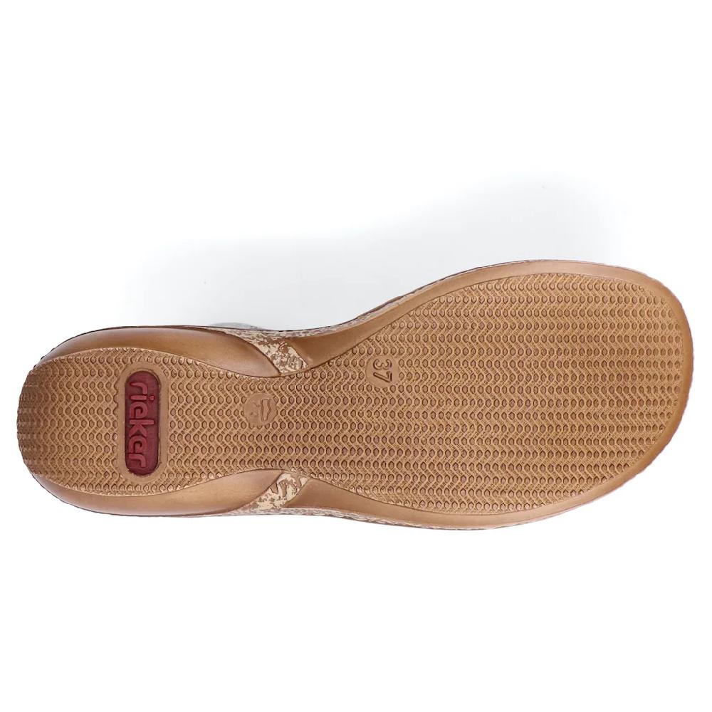 Rieker Riemchensandale Sommerschuh Sandalette Keilabsatz mit Zierperlen besetzt bestellen Großer Ausverkauf