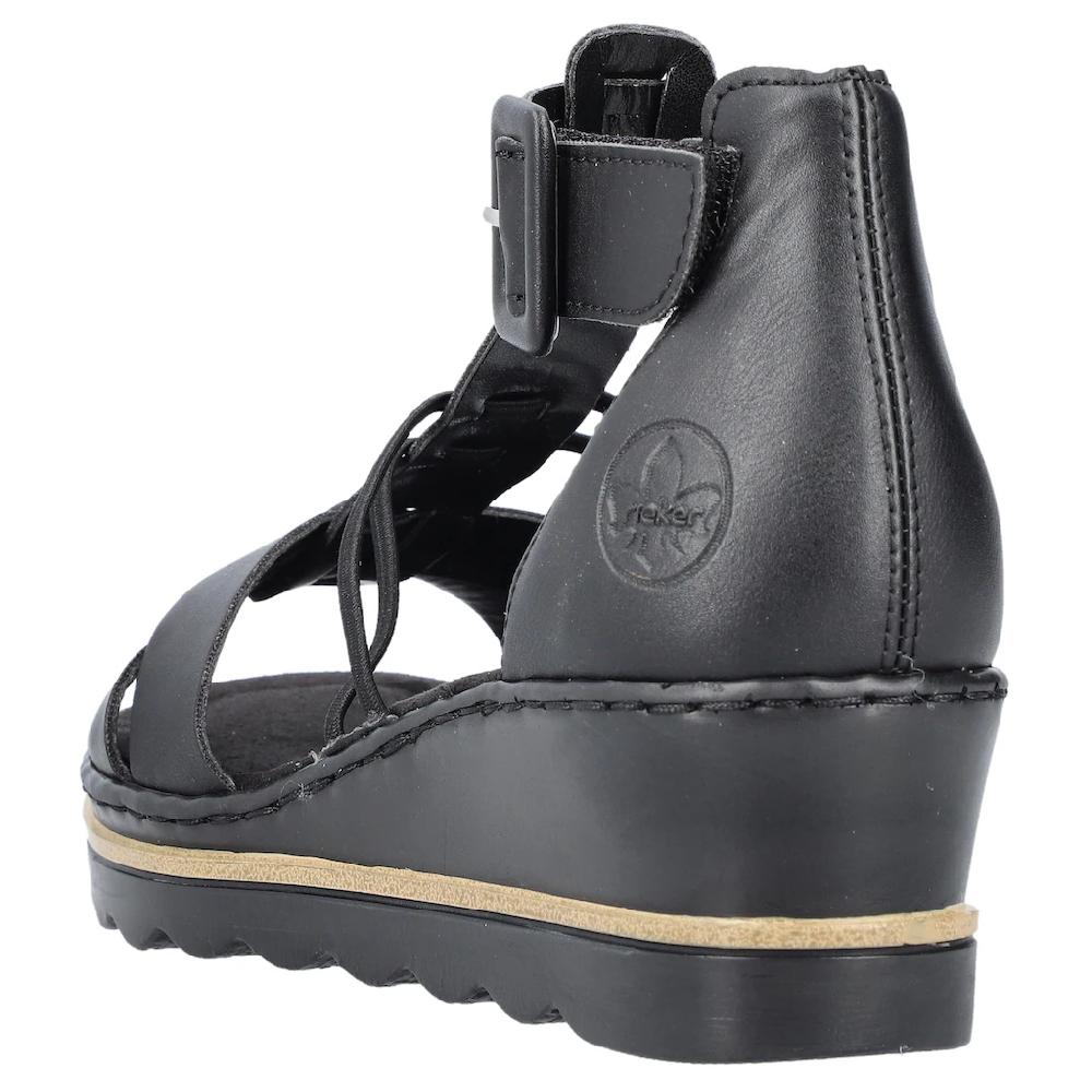 Rieker Keilsandalette Sommerschuh Sandale Keilabsatz mit Klettverschluss-Riemchen kaufen Begrenztes Angebot