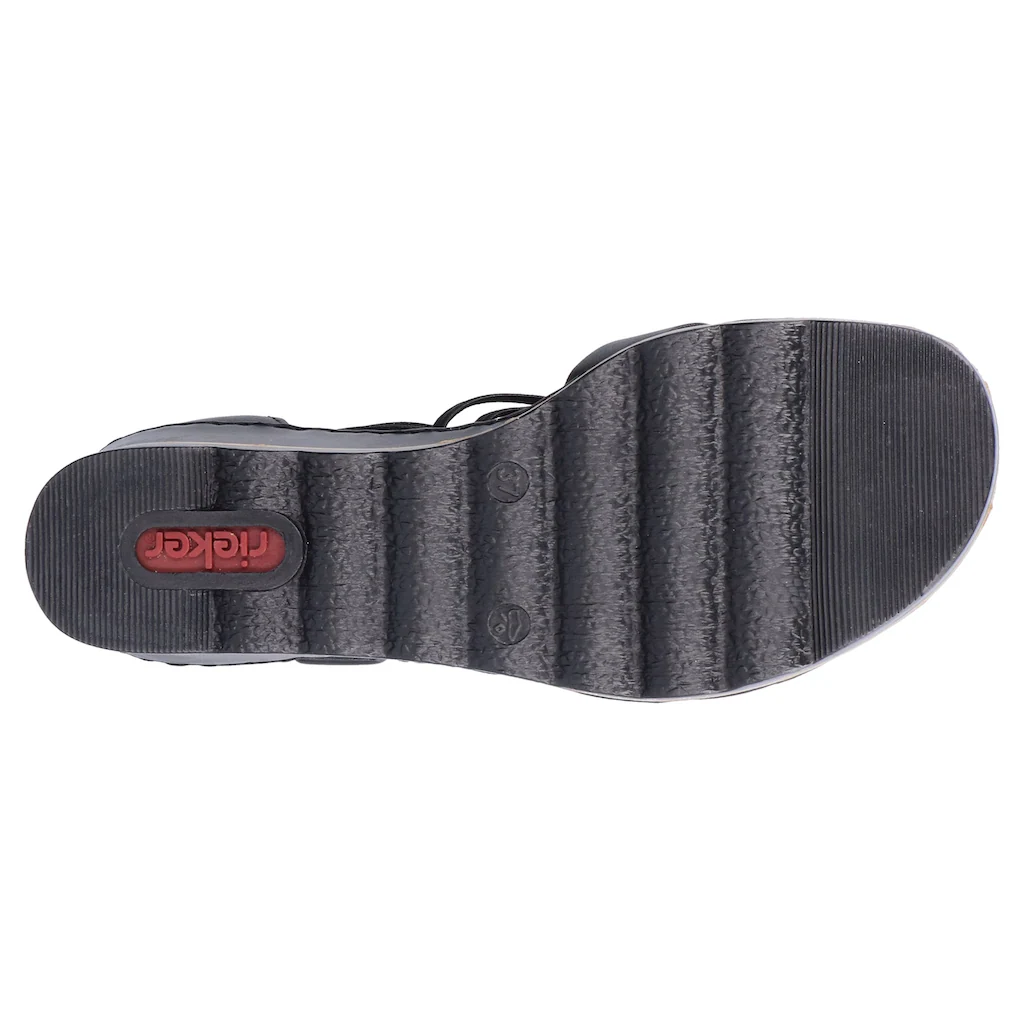 Rieker Keilsandalette Sommerschuh Sandale Keilabsatz mit Klettverschluss-Riemchen kaufen Begrenztes Angebot