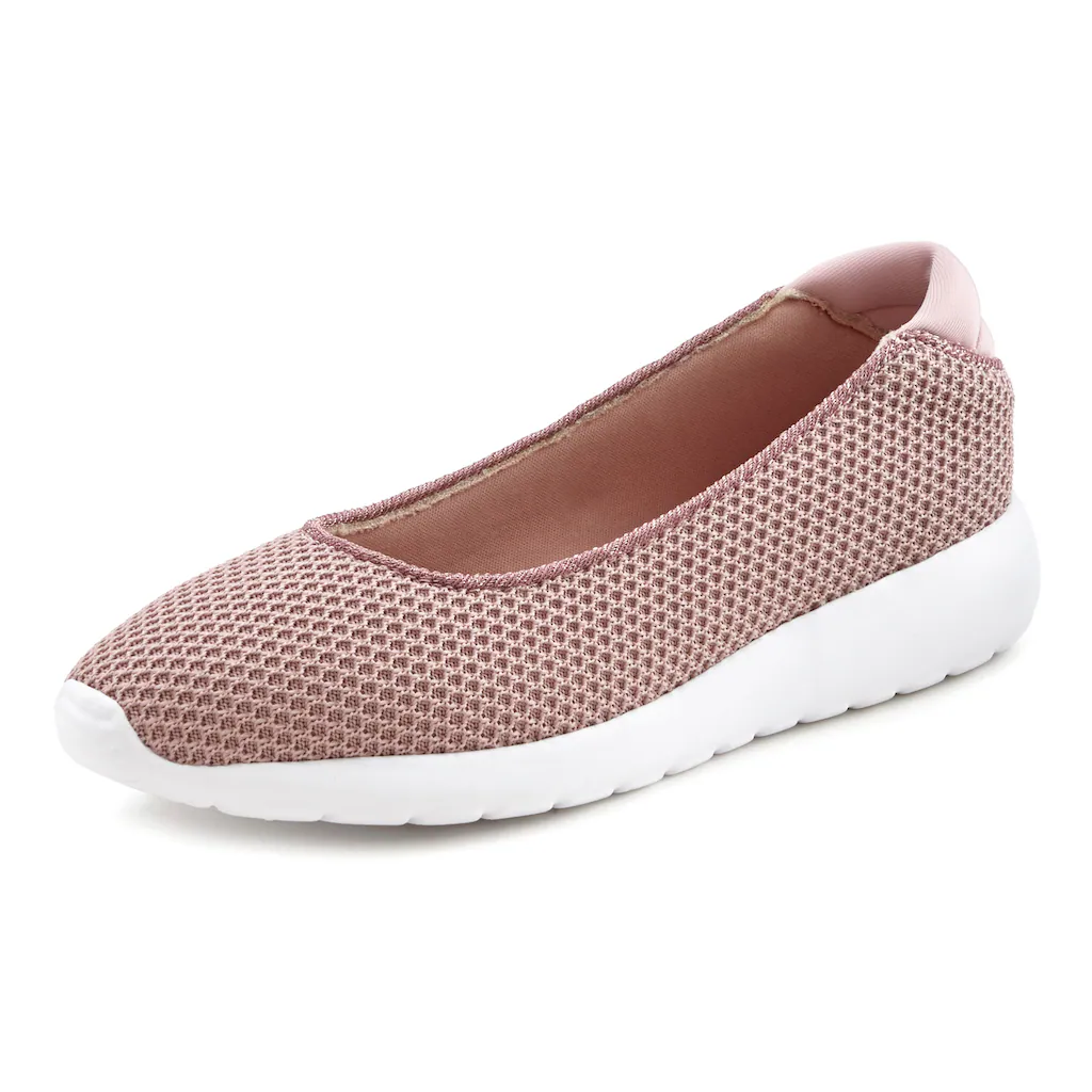 LASCANA Ballerina »Sneaker Ballerinas « Freizeitschuh Slipper Halbschuh Sneaker Slip-In leichte Mesh-Optik kaufen Tägliche Deals