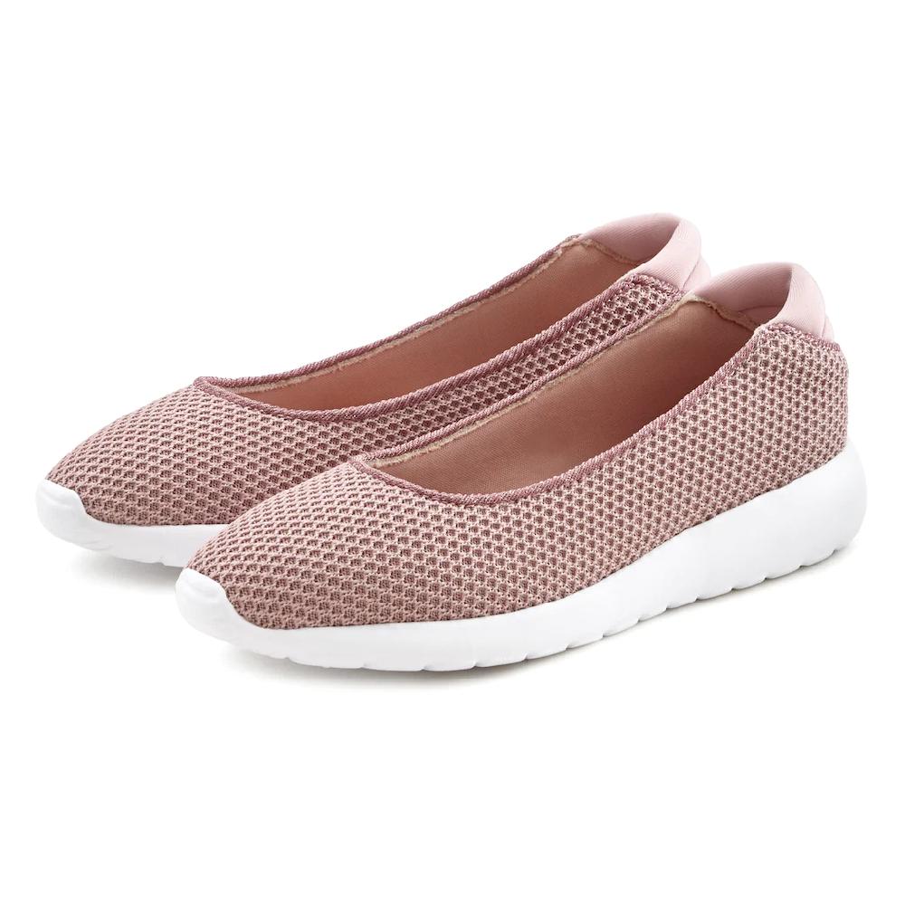 LASCANA Ballerina »Sneaker Ballerinas « Freizeitschuh Slipper Halbschuh Sneaker Slip-In leichte Mesh-Optik kaufen Tägliche Deals