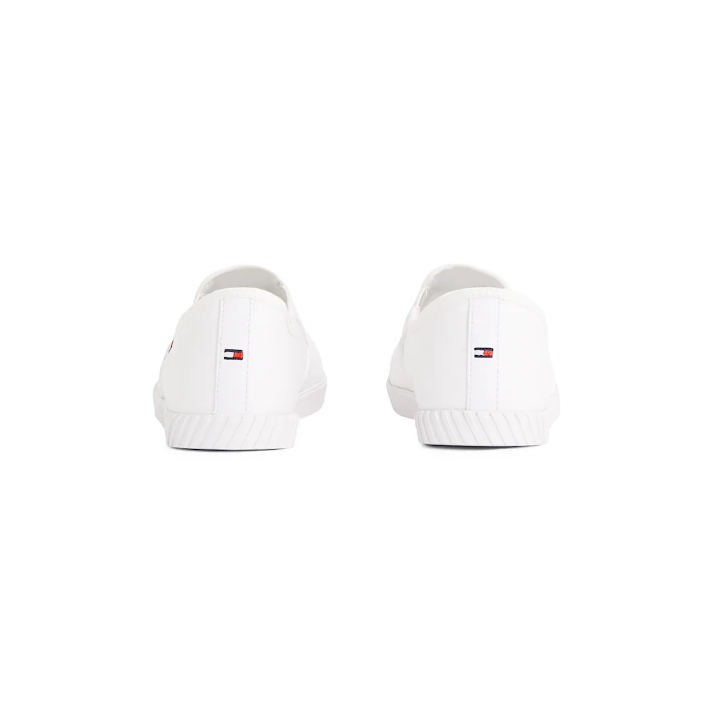 Tommy Hilfiger Plateausneaker »CANVAS LACE UP SNEAKER« Freizeitschuh Halbschuh Schnürschuh mit gestickter Logoflagge Letzter Tag