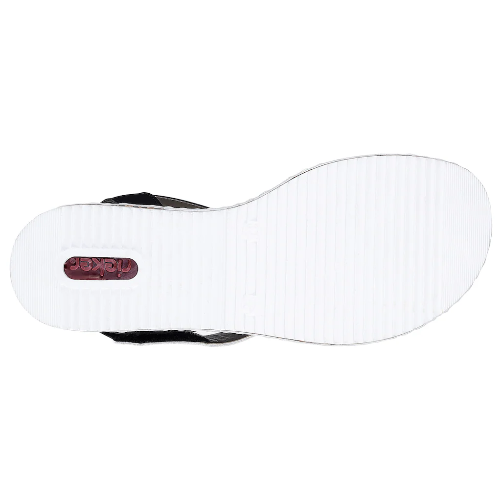 Rieker Riemchensandale Sommerschuh Sandalette Keilabsatz im modernen Look online bestellen Super Rabatt