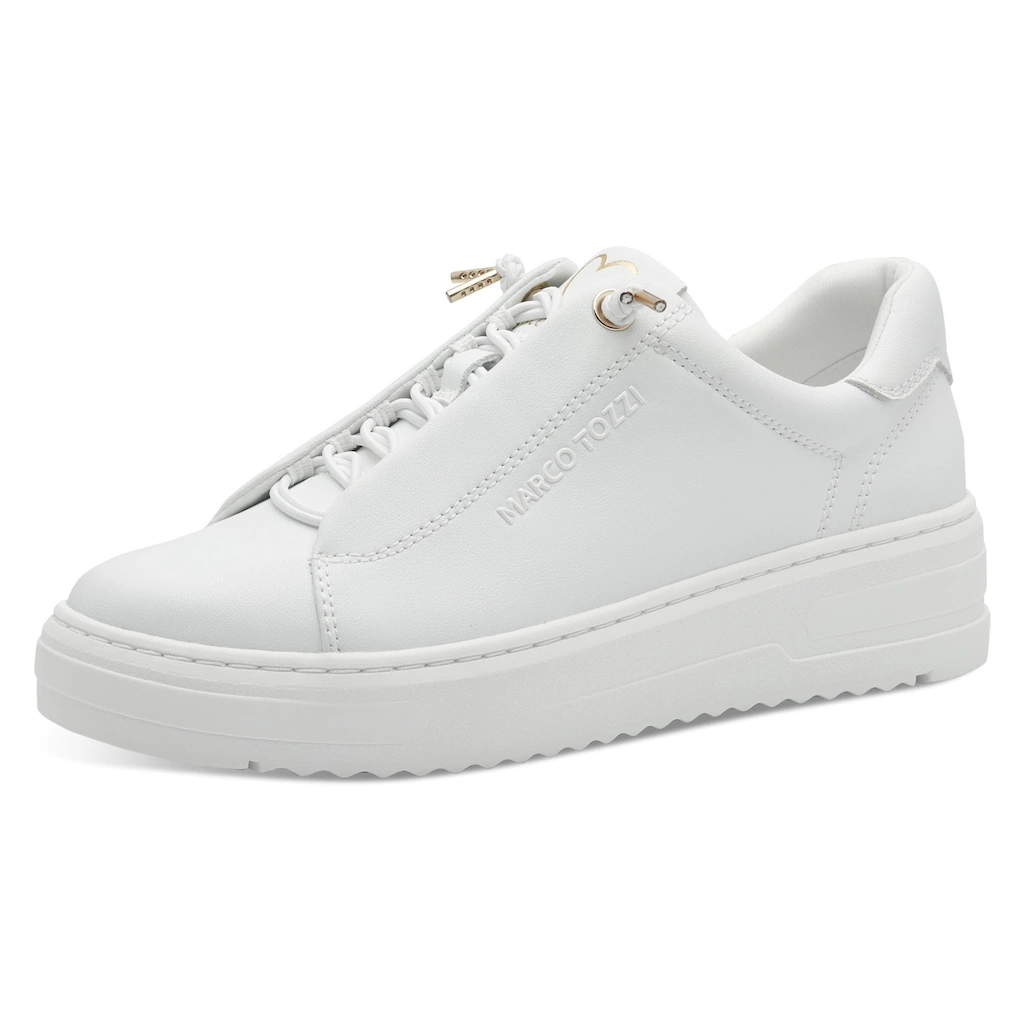 MARCO TOZZI Slip-On Sneaker Freizeitschuh Halbschuh Schnürschuh mit seitlichem Logoschriftzug online bestellen