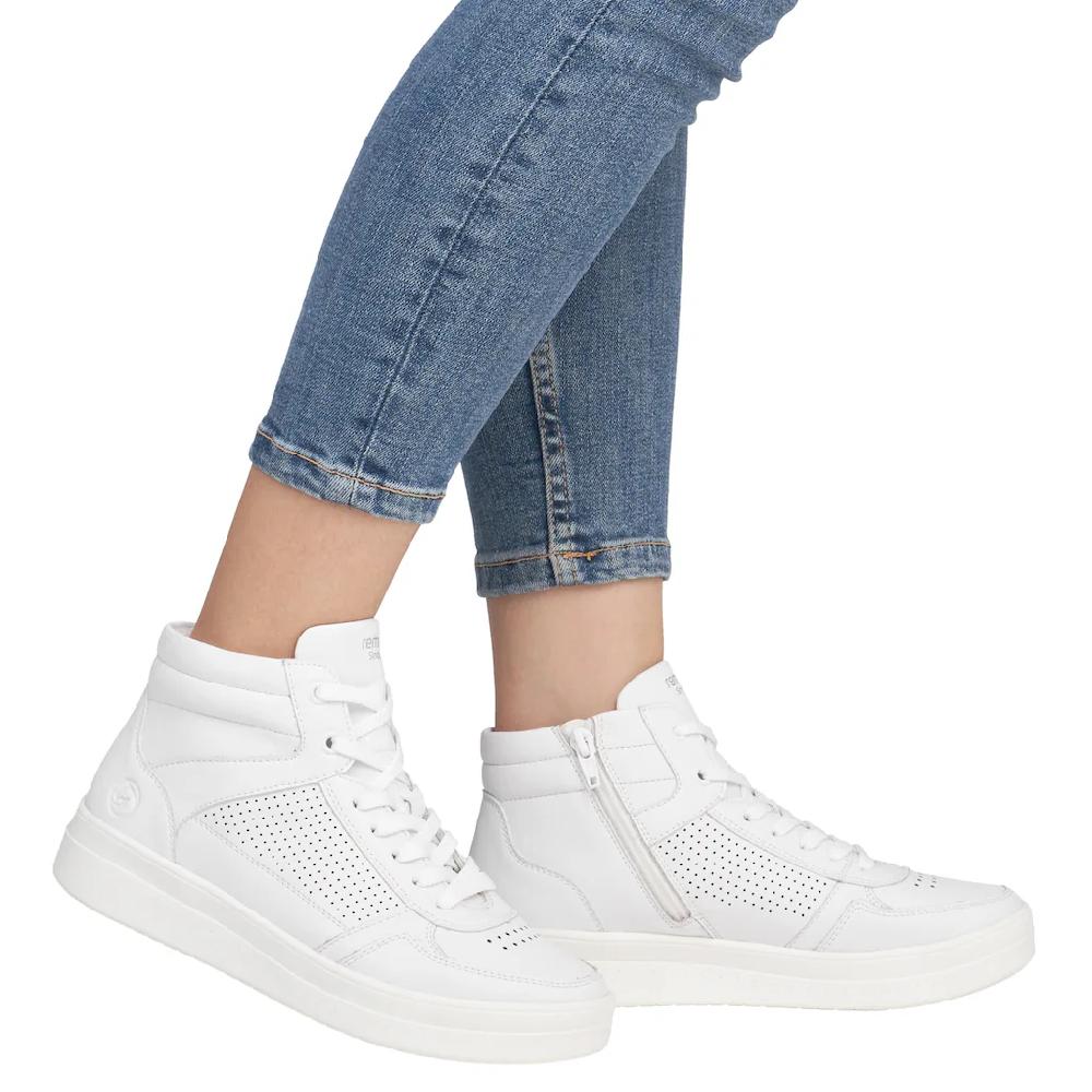 Remonte Plateausneaker Freizeitschuh Schnürschuh High Top-Sneaker mit Kontrastbesatz kaufen Blitzverkäufe
