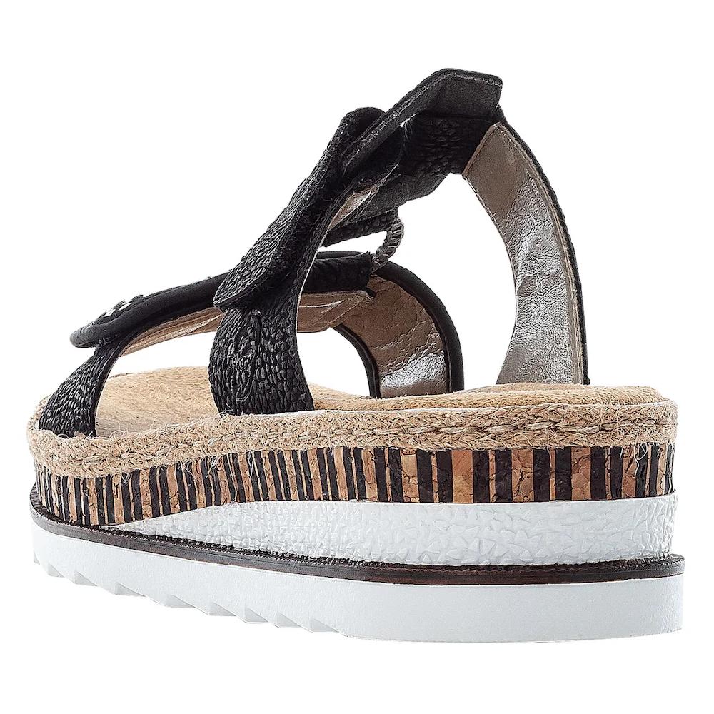 Rieker Pantolette Keilabsatz Sommerschuh Schlappen mit weicher Innensohle online kaufen Großer Ausverkauf