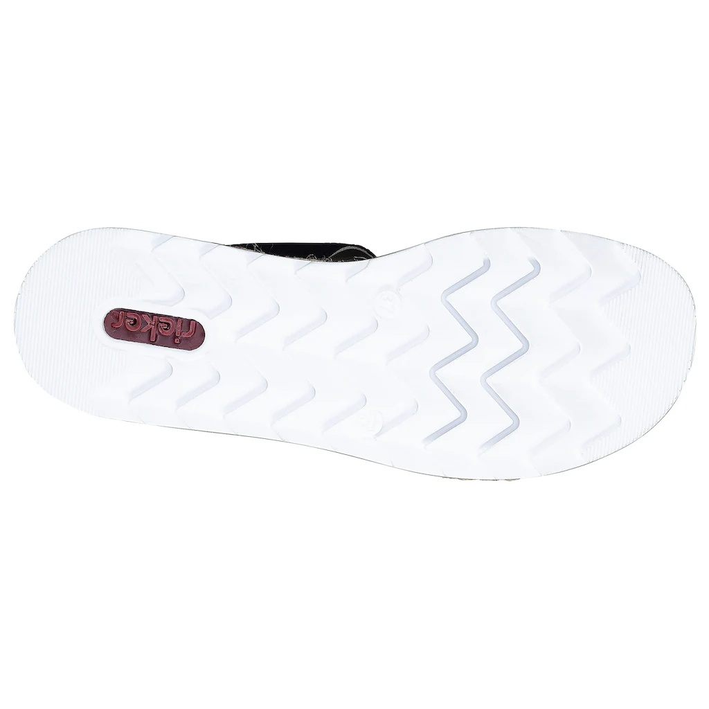 Rieker Pantolette Keilabsatz Sommerschuh Schlappen mit weicher Innensohle online kaufen Großer Ausverkauf
