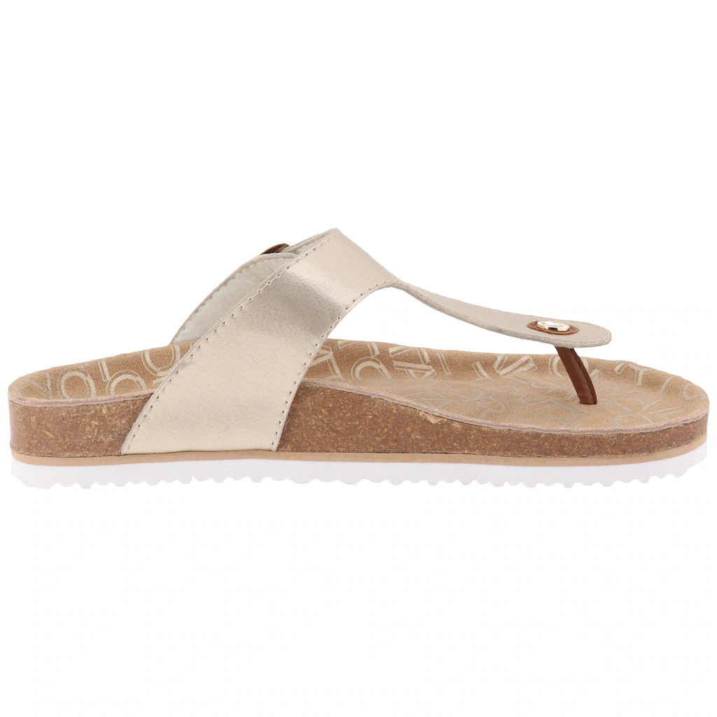 TOM TAILOR Zehentrenner Sommerschuh Schlappen Dianette mit verstellbarer Schnalle ▷ für Cyber Monday