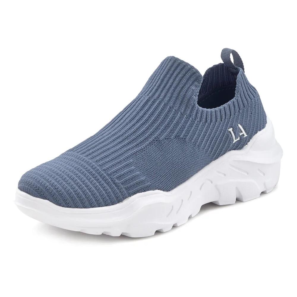 LASCANA Sneaker »Slip-On-Sneaker Halbschuh Slipper« Freizeitschuh elastisches Mesh leichte Sohle VEGAN bestellen