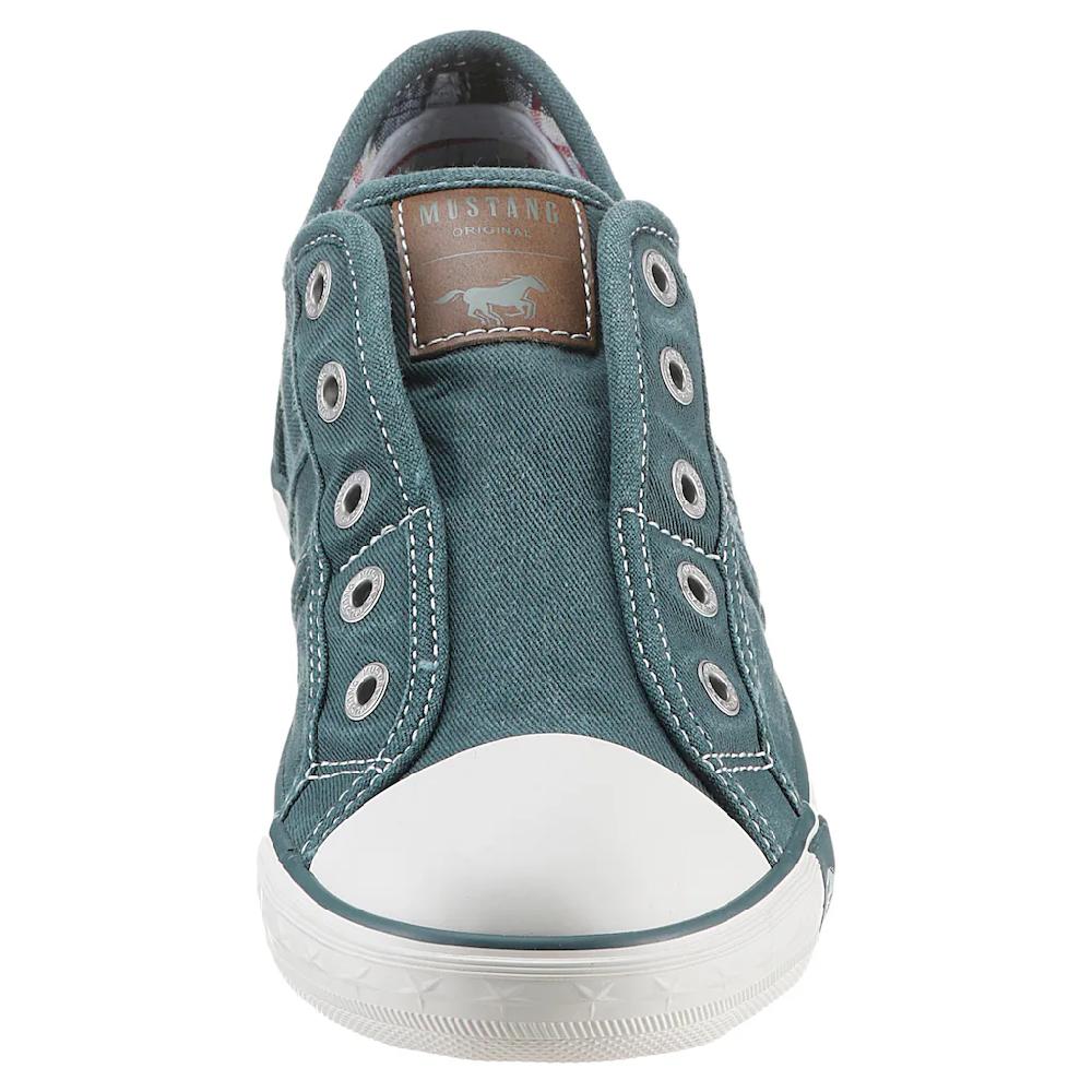 Mustang Shoes Slip-On Sneaker Slipper Sommerschuh Freizeitschuh mit praktischem Gummizug online bestellen Große Rabatte