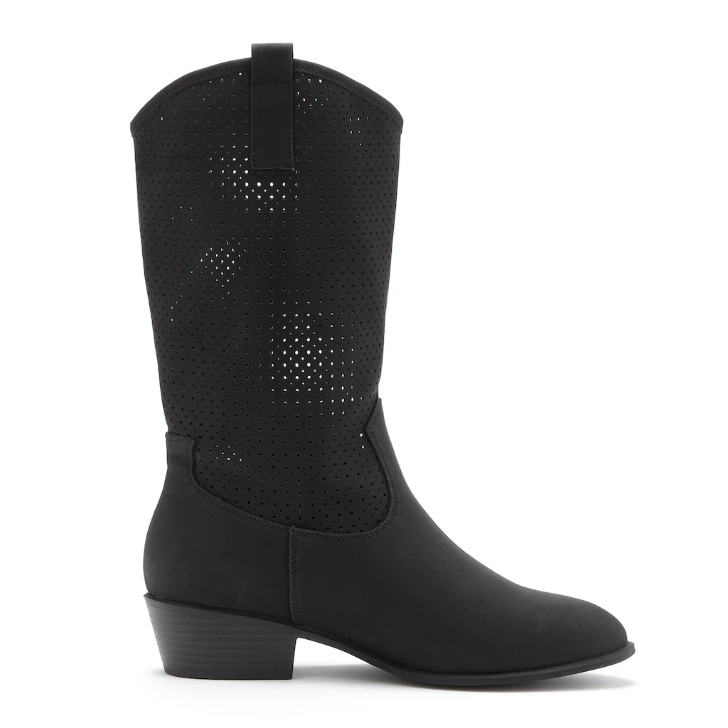 LASCANA Westernstiefel Sommer Boots Ankle Stiefelette Schlupfstiefel Cowboy-Look Cut-Outs kaufen Tägliche Deals