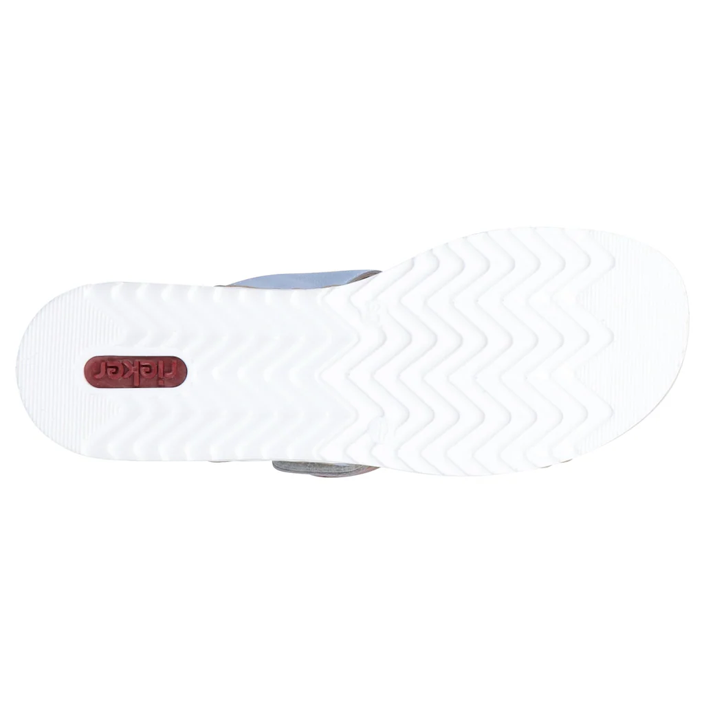 Rieker Pantolette Keilabsatz Sommerschuh Schlappen mit softer Innensohle bestellen Sonderangebote