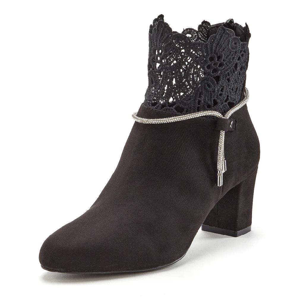 LASCANA Stiefelette mit elegantem Spitzenbesatz Stiefel Boots kaufen Riesige Ersparnisse