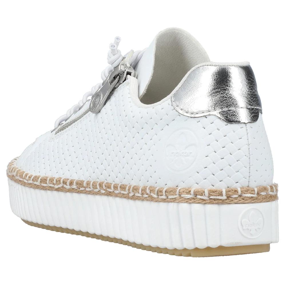 Rieker Sneaker mit modischer Ziernaht Freizeitschuh Halbschuh Schnürschuh bestellen Super Sparpreis