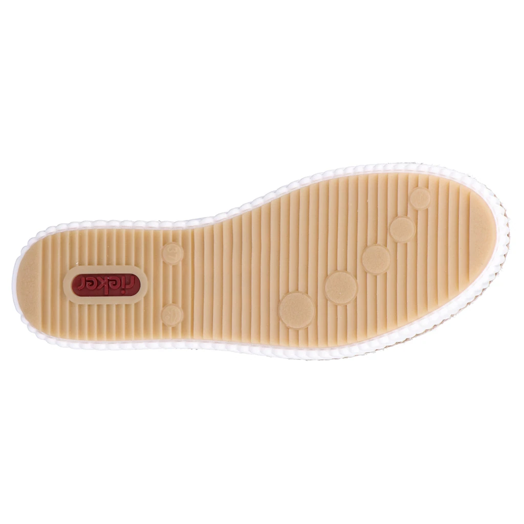 Rieker Sneaker mit modischer Ziernaht Freizeitschuh Halbschuh Schnürschuh bestellen Super Sparpreis