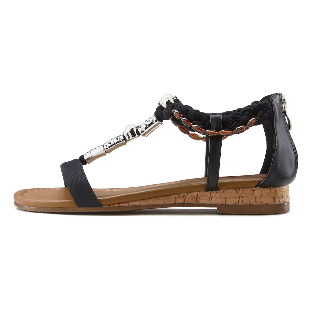 LASCANA Sandale Sandalette Sommerschuh mit Schmuckelementen VEGAN bestellen