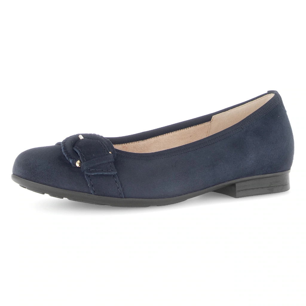 Gabor Ballerina »FLORENZ« Blockabsatz Businessschuh Komfortschuh mit Elastikeinfass Weite G ▷ für