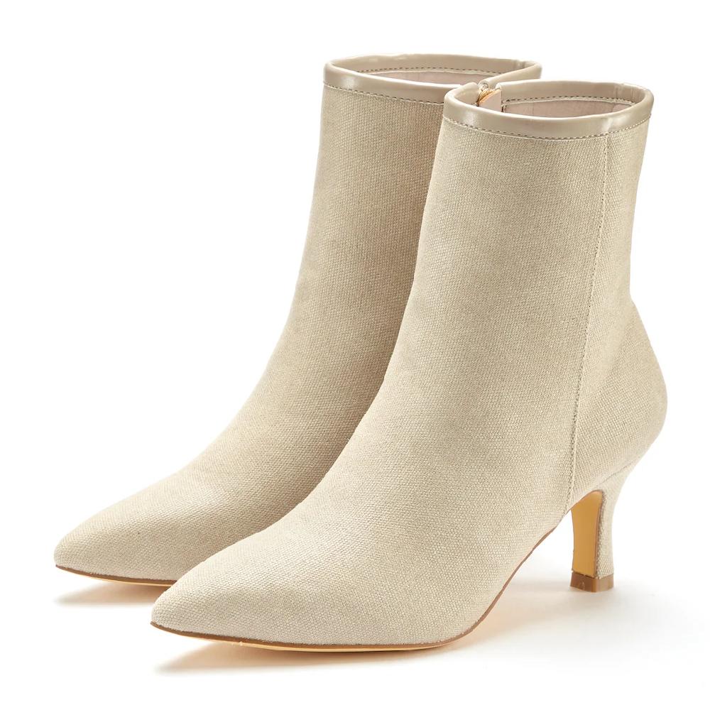 LASCANA Stiefelette High-Heel Ankle Stiefel in Denim-Optik VEGAN kaufen