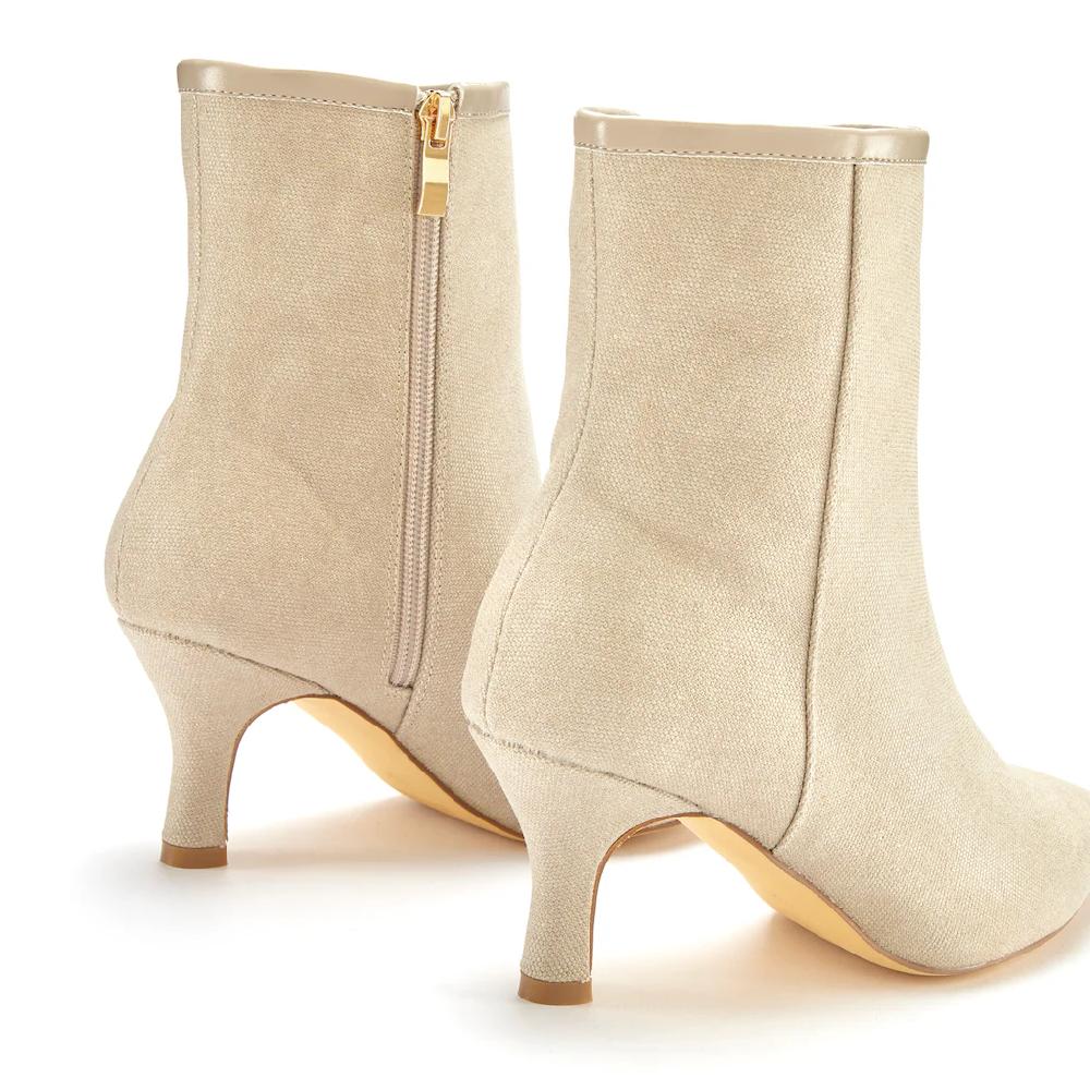 LASCANA Stiefelette High-Heel Ankle Stiefel in Denim-Optik VEGAN kaufen Letzter Tag