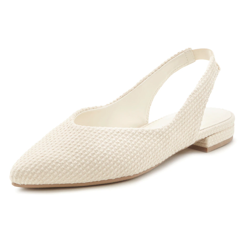 LASCANA Ballerina Sling-Ballerina VEGAN Nur für heute