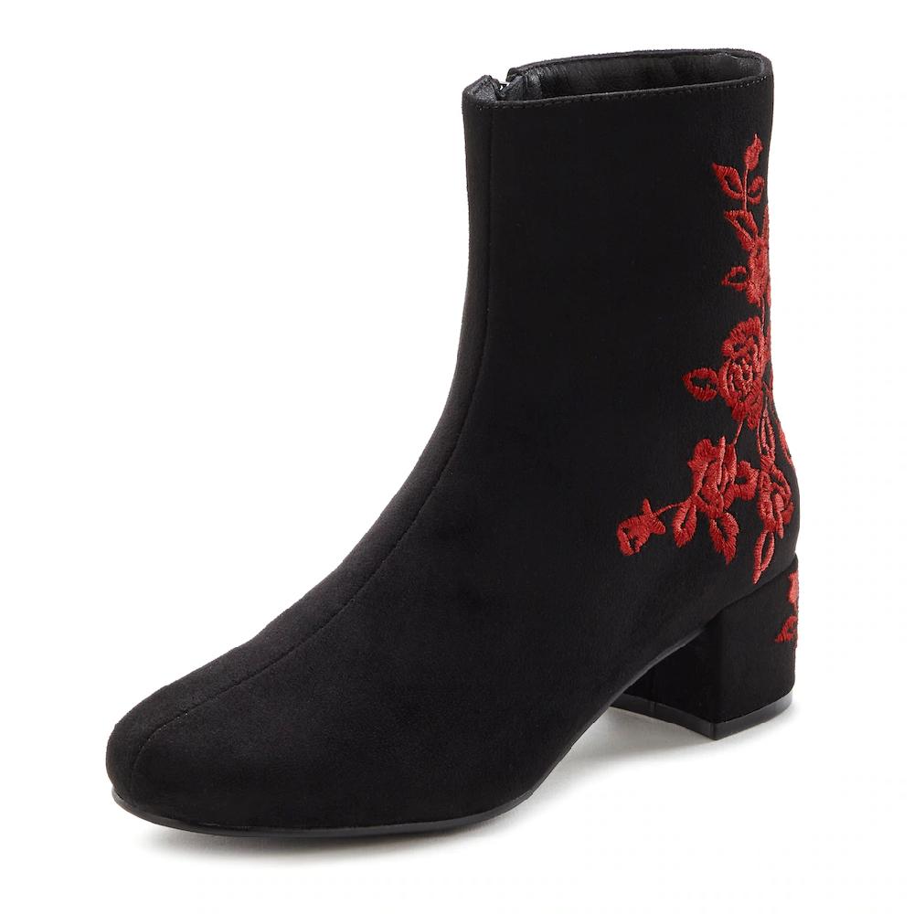 LASCANA Stiefelette mit floralem Muster Stiefel Boots VEGAN kaufen Online