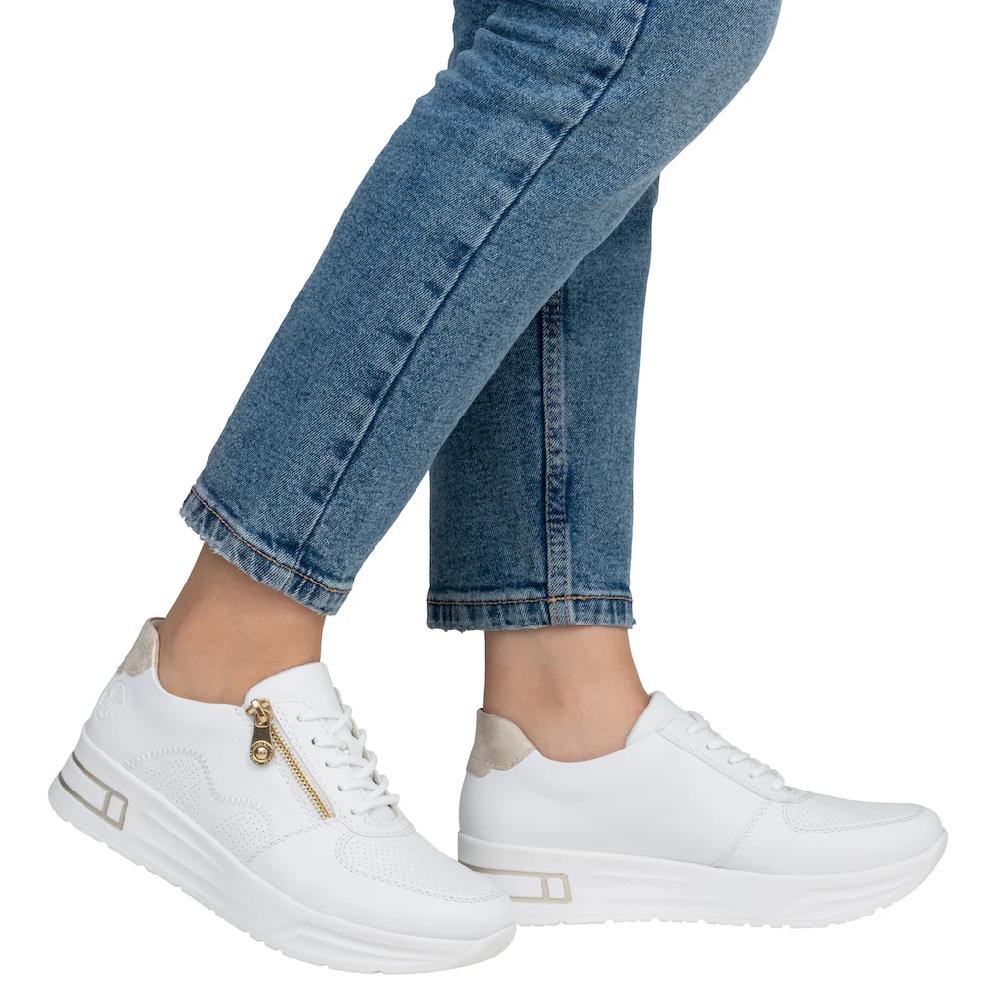 Rieker Plateausneaker Halbschuh Schnürschuh Freizeitsneaker mit Reißverschluss bestellen im Angebot