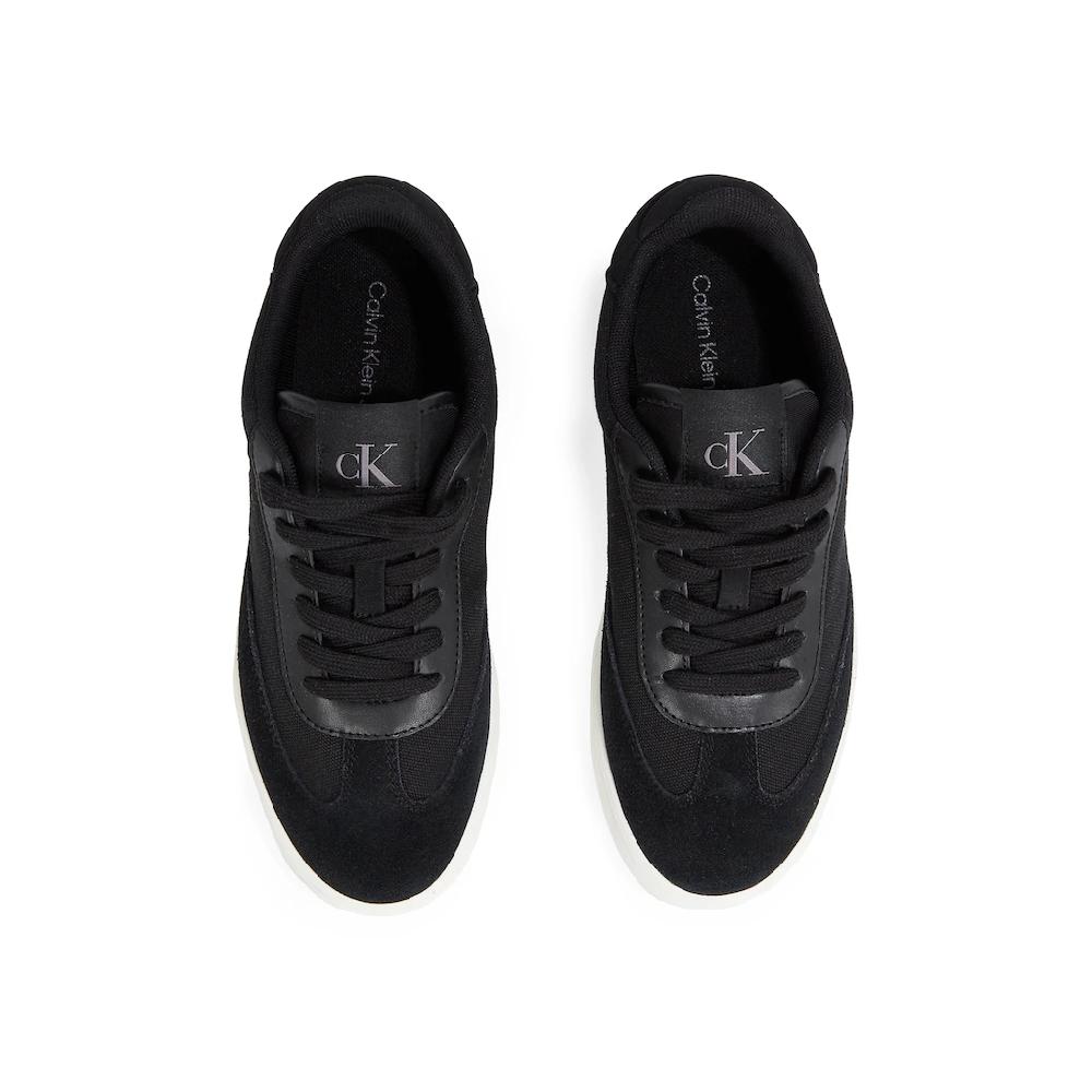 Calvin Klein Jeans Sneaker »CLASSIC CUPSOLE LOW MIX MG WN« Schnürschuh Freizeitschuh Halbschuh mit Logoschriftzug seitlich kaufen Limitierter Zeitrabatt