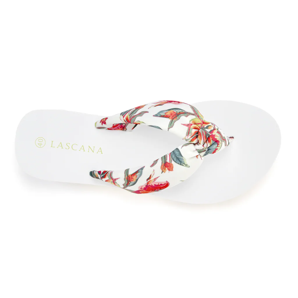 LASCANA Badezehentrenner Sandale Pantolette Badeschuh ultraleicht mit softem Band VEGAN Fabrikpreis