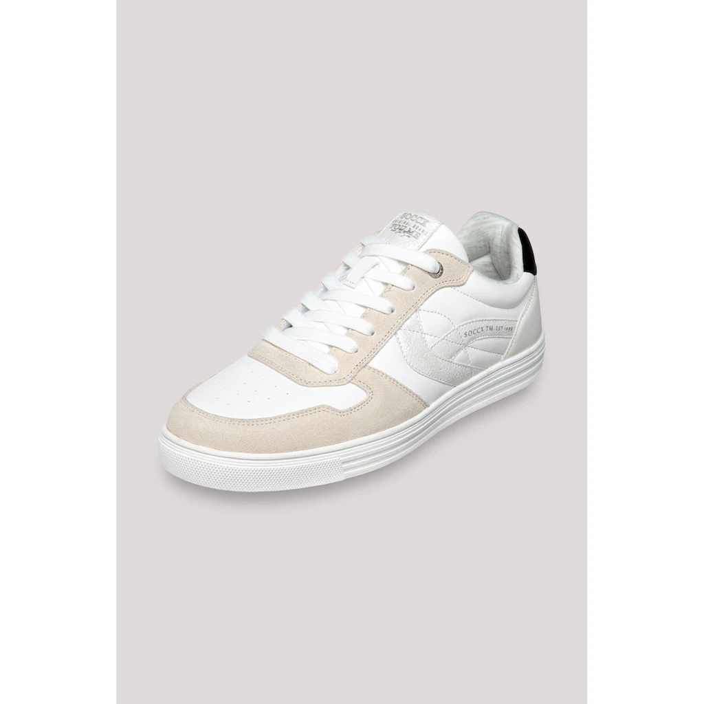 SOCCX Sneaker mit Zehenkappe aus Veloursleder Rabatt