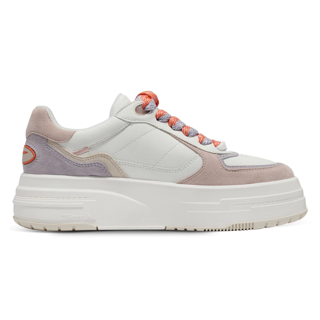 Tamaris Plateausneaker Freizeitschuh Halbschuh Schnürschuh mit gepolstertem Schaftrand online bestellen Valentinstagsangebot