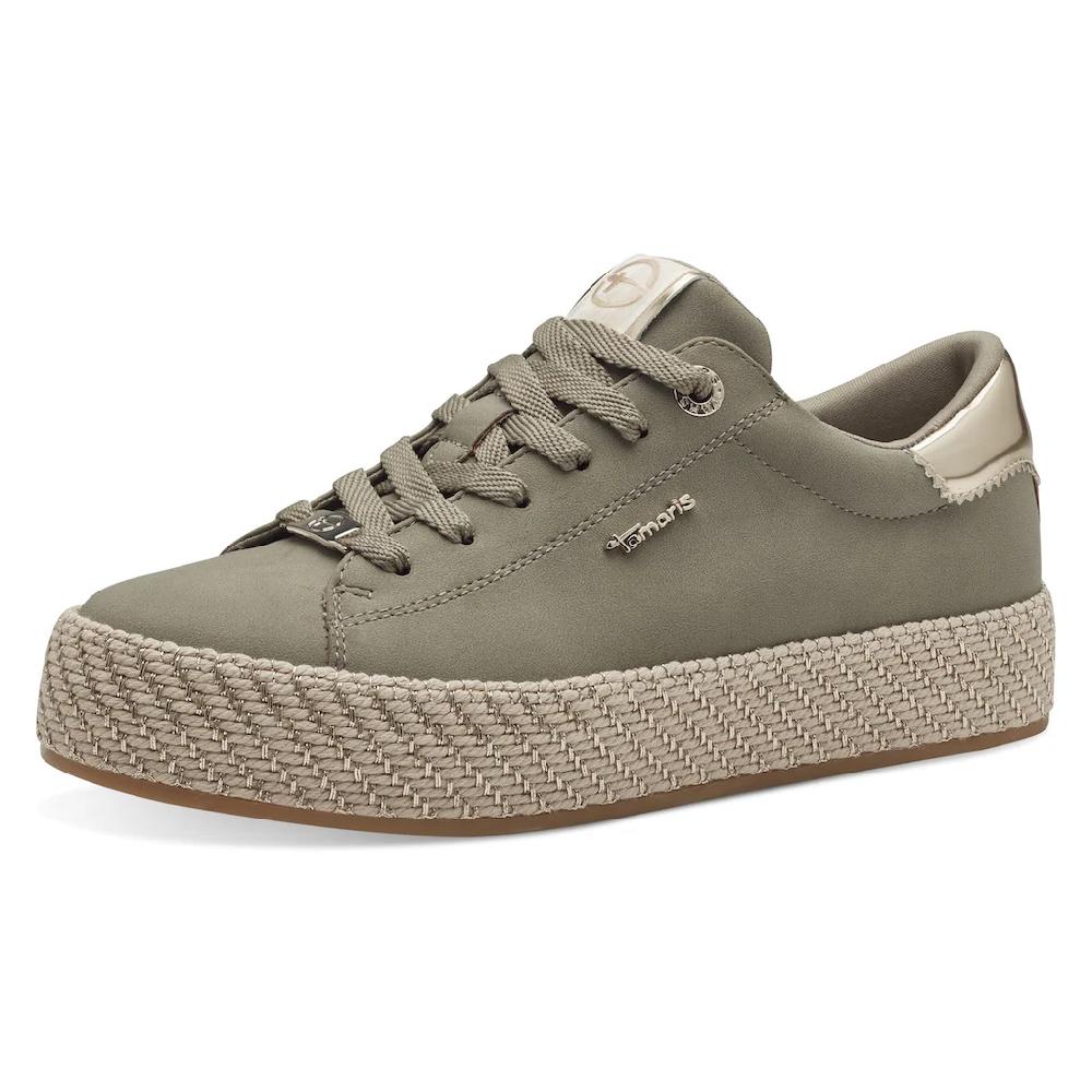 Tamaris Plateausneaker Freizeitschuh Halbschuh Schnürschuh mit Textilkordel am Plateau online kaufen