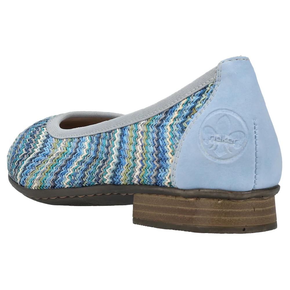 Rieker Ballerina Slipper Schlupfschuh Pumps mit weicher Innensohle Räumungsverkauf