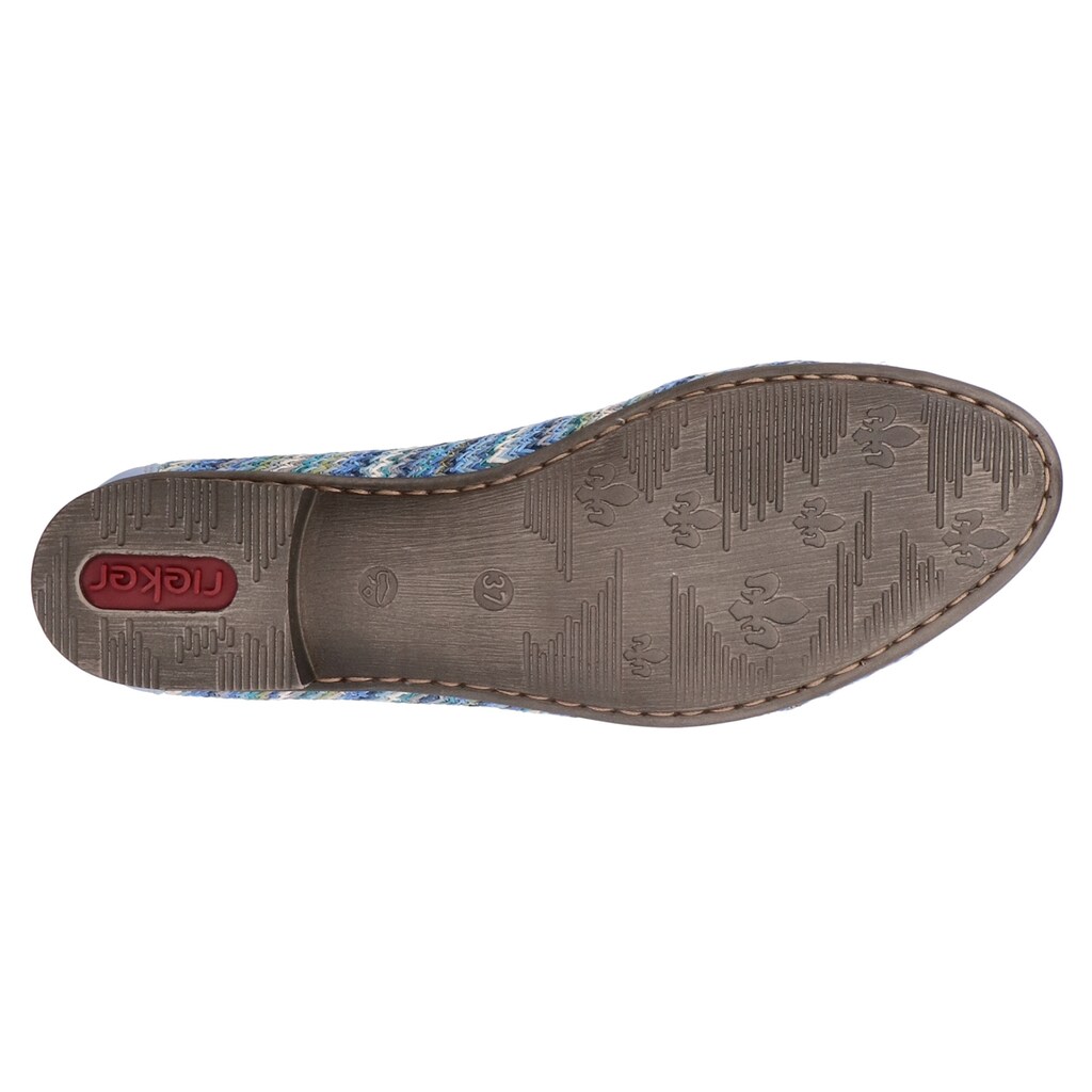 Rieker Ballerina Slipper Schlupfschuh Pumps mit weicher Innensohle Räumungsverkauf