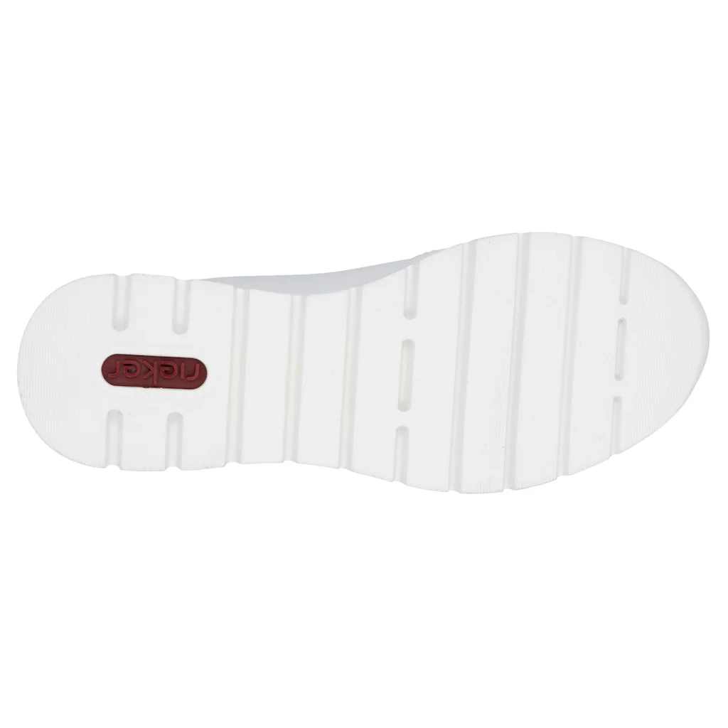 Rieker Keilsneaker Halbschuh Freizeitschuh Schnürschuh Sneaker mit Reißverschluss Letzter Tag