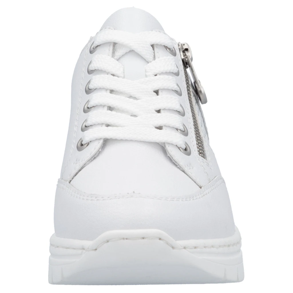 Rieker Keilsneaker Halbschuh Freizeitschuh Schnürschuh Sneaker mit Reißverschluss Letzter Tag