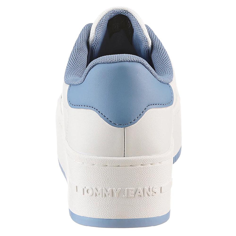 Tommy Jeans Plateausneaker »TJW FLATFORM ESS« Freizeitschuh Halbschuh Schnürschuh mit gepolstertem Schaftrand ▷ für Discount Store für neue Produkte