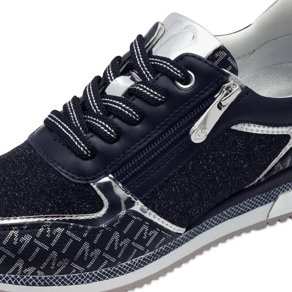 MARCO TOZZI Keilsneaker Freizeitschuh Halbschuh Schnürschuh mit Logoprint kaufen Im Verkauf
