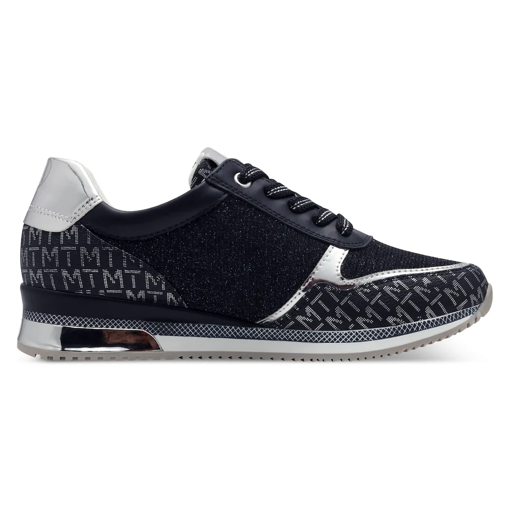 MARCO TOZZI Keilsneaker Freizeitschuh Halbschuh Schnürschuh mit Logoprint kaufen Im Verkauf
