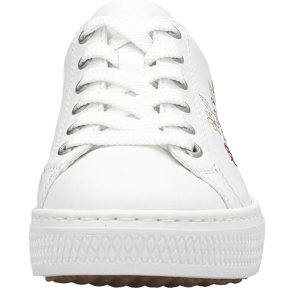 Rieker Sneaker mit seitlicher Blumenstickerei Freizeitschuh Halbschuh Schnürschuh kaufen Angebote