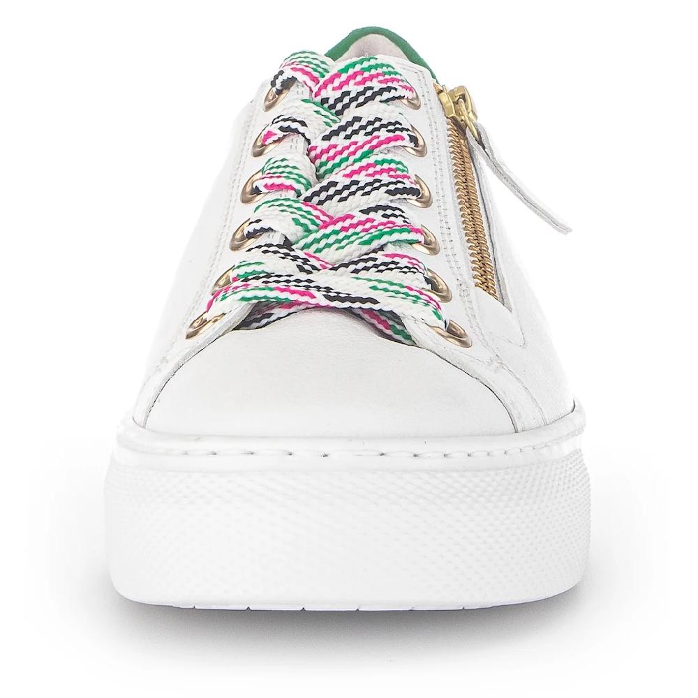 Gabor Plateausneaker »FLORENZ« mit bunten Besätzen Weite G Freizeitschuh Halbschuh Schnürschuh online kaufen Rabatt