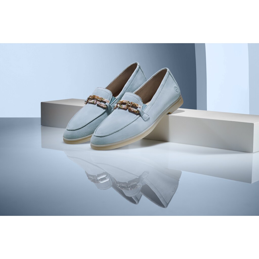 Remonte Loafer »Elisabeth Hurley-Collection« Slipper Halbschuh Businessschuh mit modischer Zierkette online kaufen Günstig kaufen
